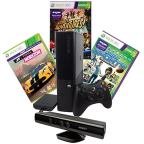 Restored Microsoft Xbox 360 E 250GB Video Game Console with Kinect Sensor, Black,1, 1