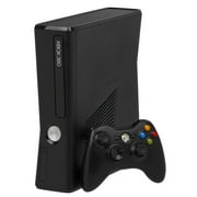 Restored Microsoft, Xbox 360 System Model S, Video Game Console, 4GB, Black, 1