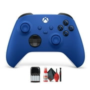 Microsoft Xbox Blue Controller Bundle with Rechargeable Batteries, Cleaning Kit