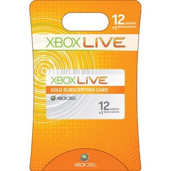 Microsoft Xbox Live Gold Subscription Card - Xbox 360 subscription license ( 1 year ) - 1 user - image 1 of 2