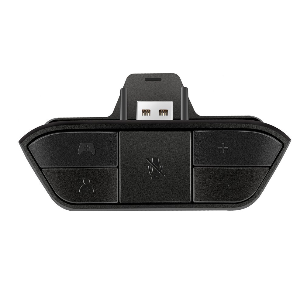 Microsoft Xbox One Stereo Headset Adapter Black for 3.5mm Headphone Jack and Chat Walmart