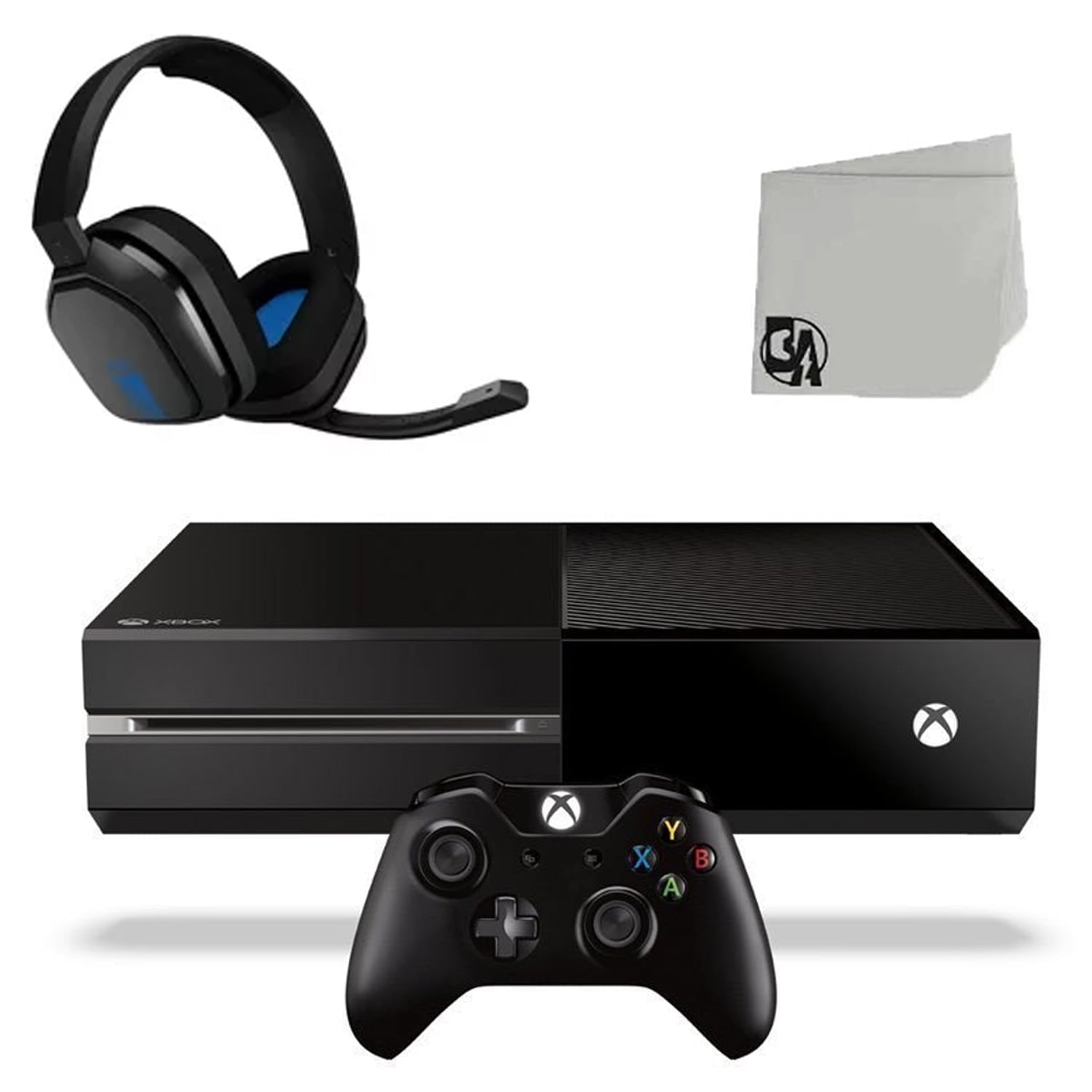 Microsoft Xbox One Original 500GB Gaming Console Black With Astro A10 Gaming Headset BOLT AXTION Bundle Lke New Black Blue