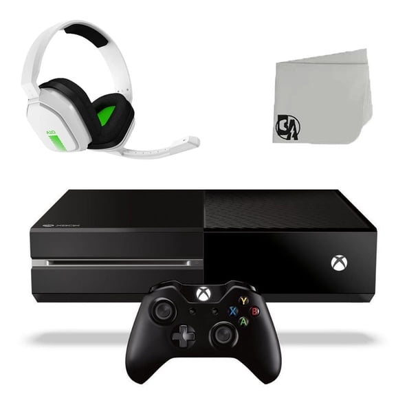 Pre-Owned Microsoft Xbox One Original 500GB Gaming Console Black With Astro A10 Gaming Headset BOLT AXTION Bundle Used White Green