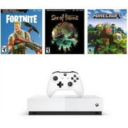 Microsoft Xbox One S 1TB All Digital Edition 3 Game Bundle Disc-free Gaming، White، NJP-00050