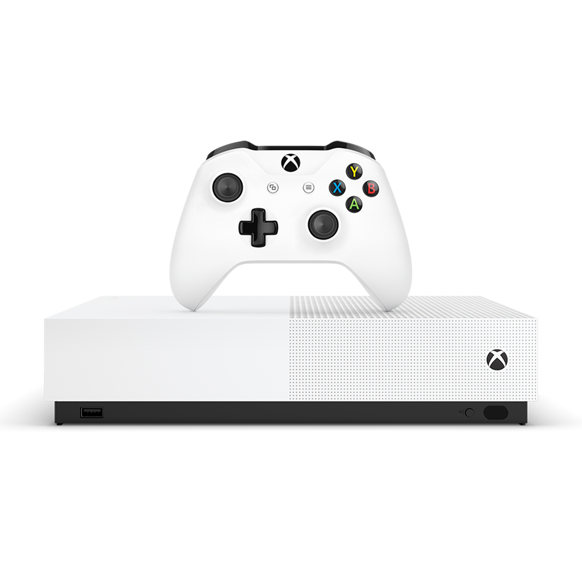 Microsoft Xbox One S 1TB All-Digital Edition Console (Disc-free Gaming), White, NJP-00024 - image 1 of 10
