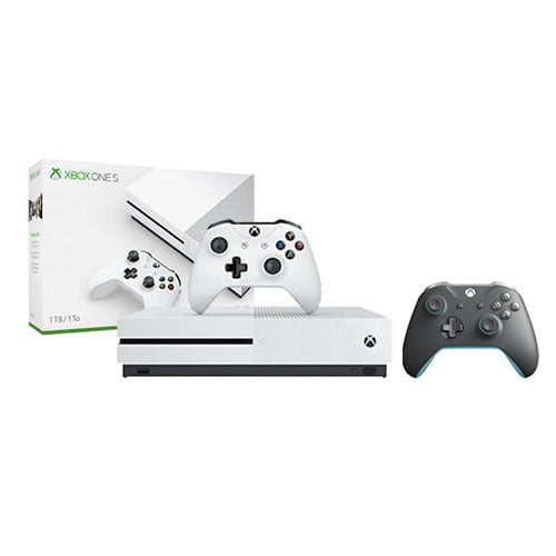 Microsoft Xbox One S 1TB Gaming Console Gray with Wireless Controller  -Manufacturer Refurbished