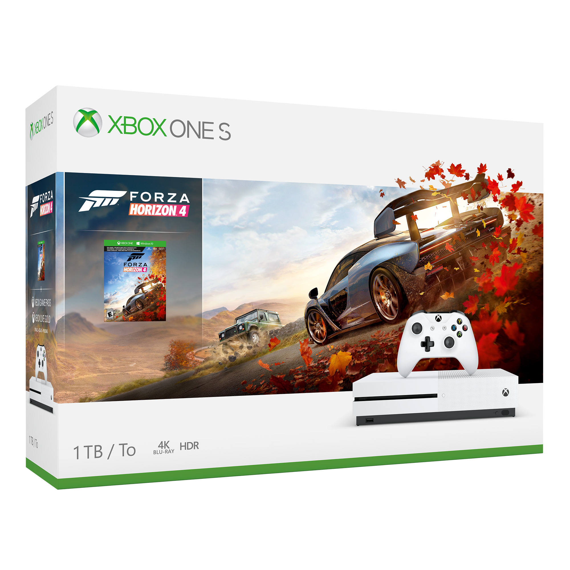 Microsoft Xbox One S 1TB Forza Horizon 4 Bundle, White, 234-00552 - image 1 of 14