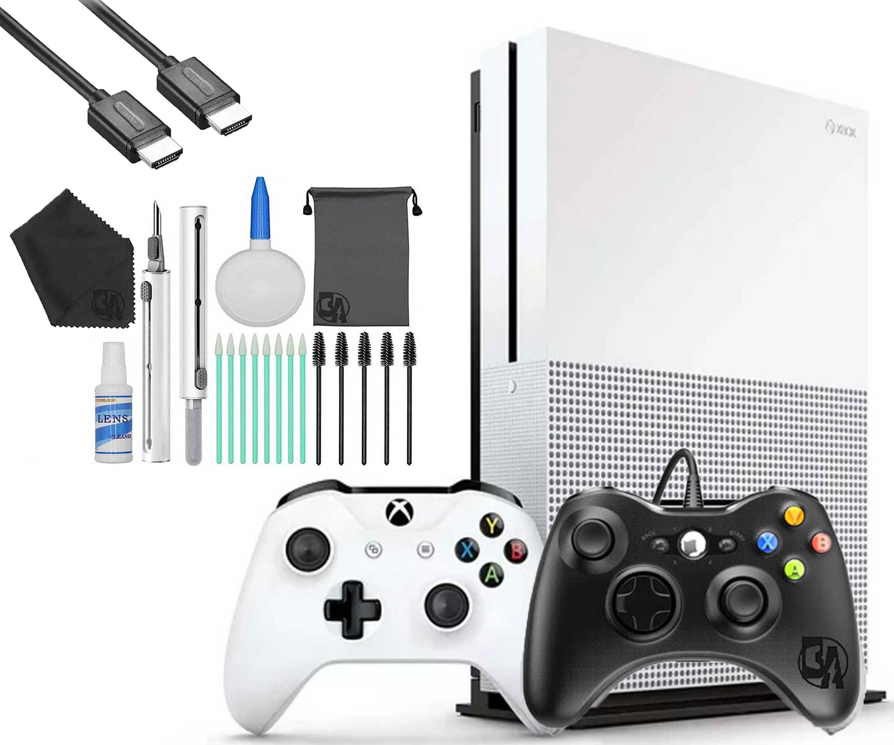 Microsoft Xbox One S 1TB Gaming Console with 2 Controllers, White, 1, 1, 1