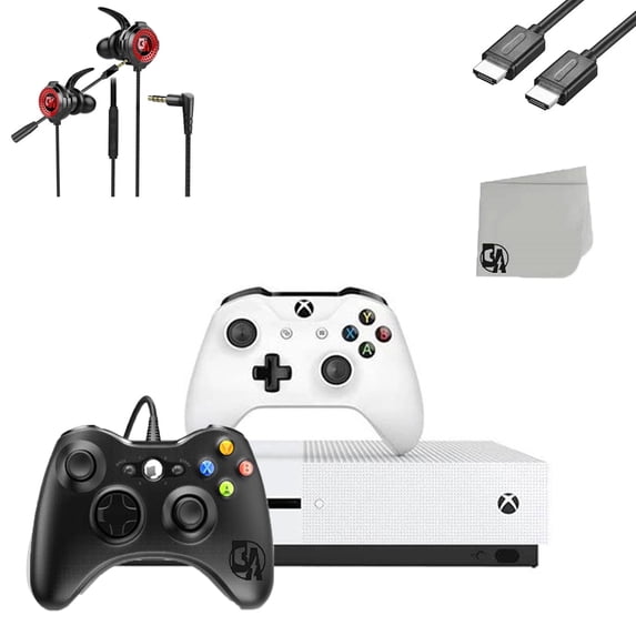 PreOwned Microsoft Xbox One S 1TB White Gaming Console With 2