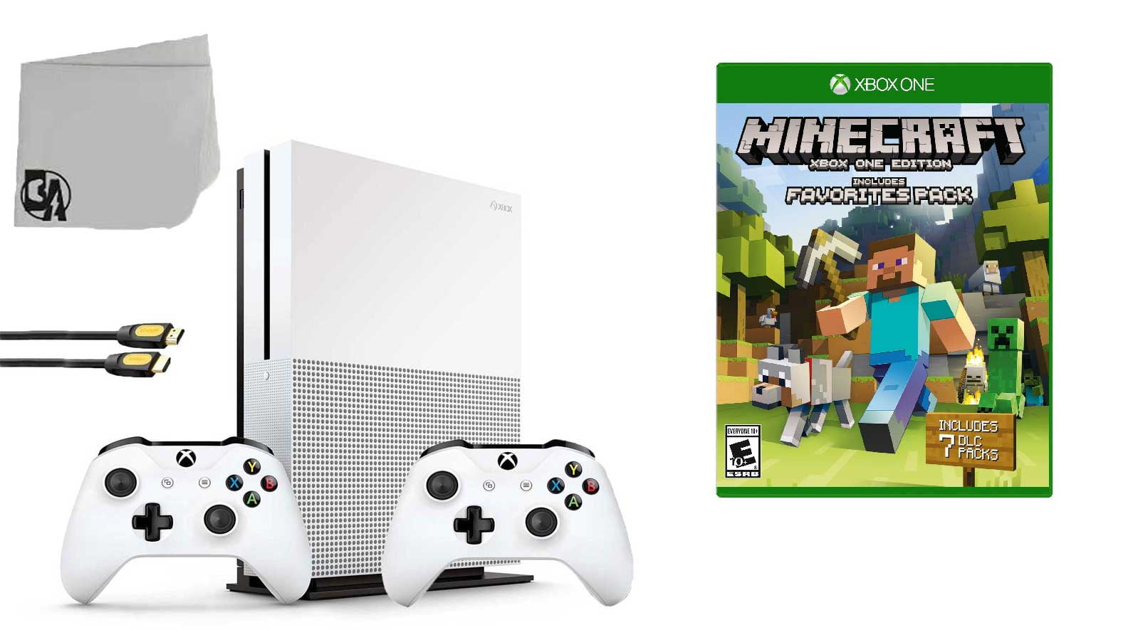 Microsoft Xbox One S 500GB Minecraft Favorites Console Bundle with 4K Ultra  HD Blu-ray White ZQ9-00043 - Best Buy