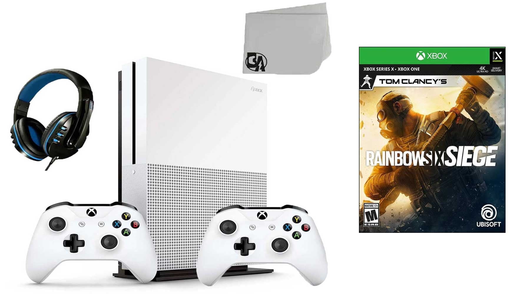 Microsoft Xbox One S 500GB Gaming Console White 2 Controller