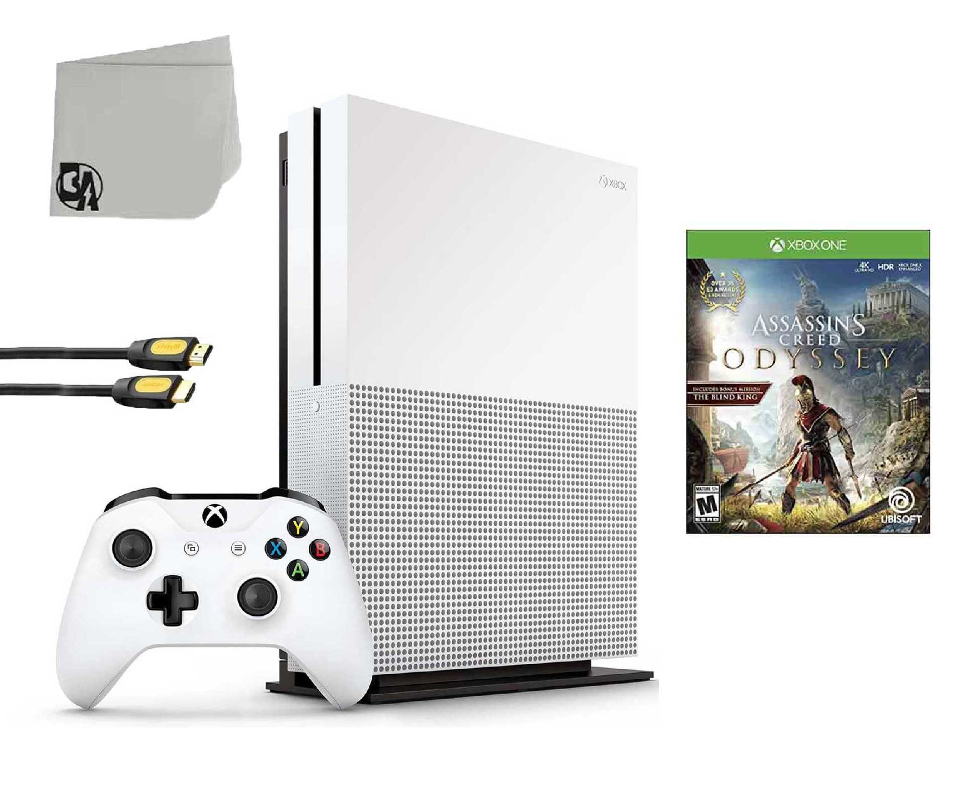 Xbox One S Console Bundle: Xbox One S 500GB Console Minecraft And  Assassin's