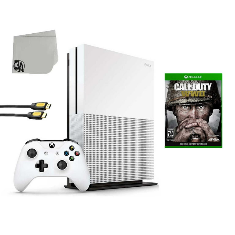 Xbox One S 500GB White w/ Cords, Controller And One Game.