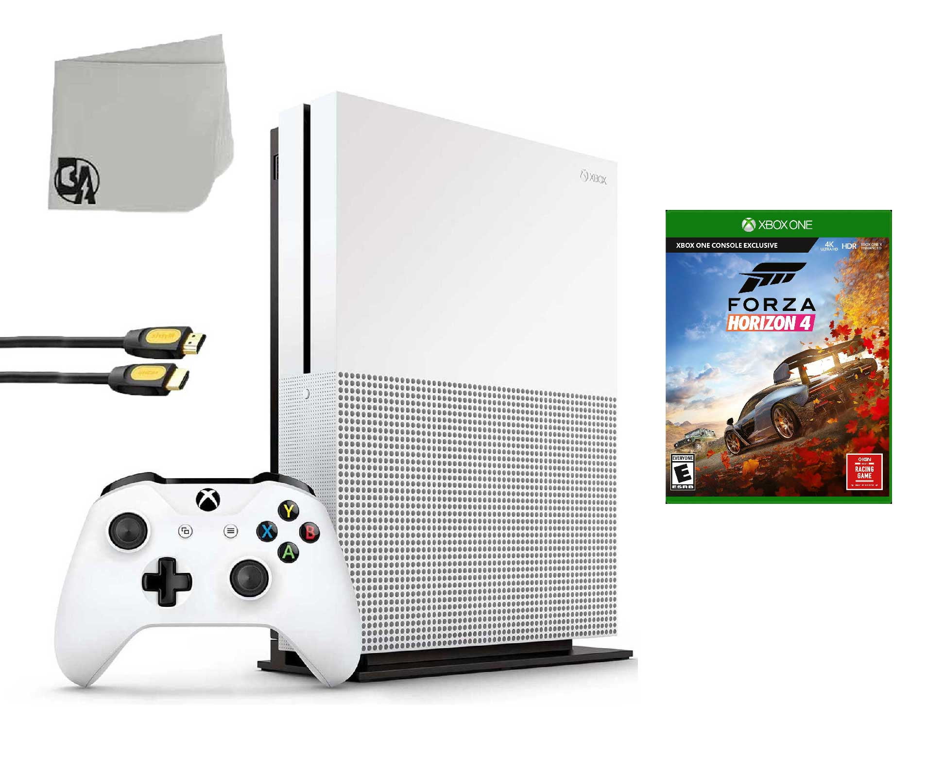 Microsoft Xbox One X 1TB Gaming Console Black with Forza Horizon 4 BOLT  AXTION Bundle Like New