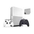 thumbnail image 1 of Pre-Owned Microsoft Xbox One S 500GB Gaming Console White with Purple Hex Controller Included BOLT AXTION Bundle, 1 of 5