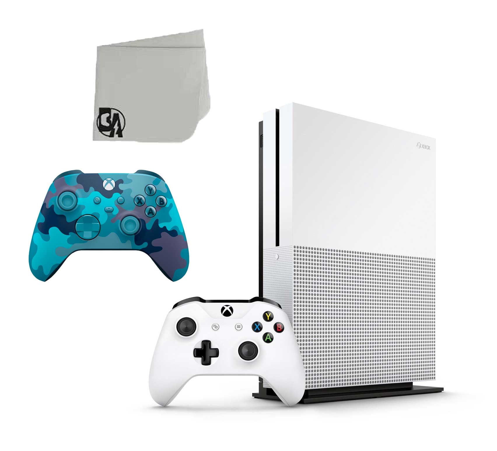 Microsoft Xbox One S 500GB Console Model 1681 White + 1 Controller + 2  Games