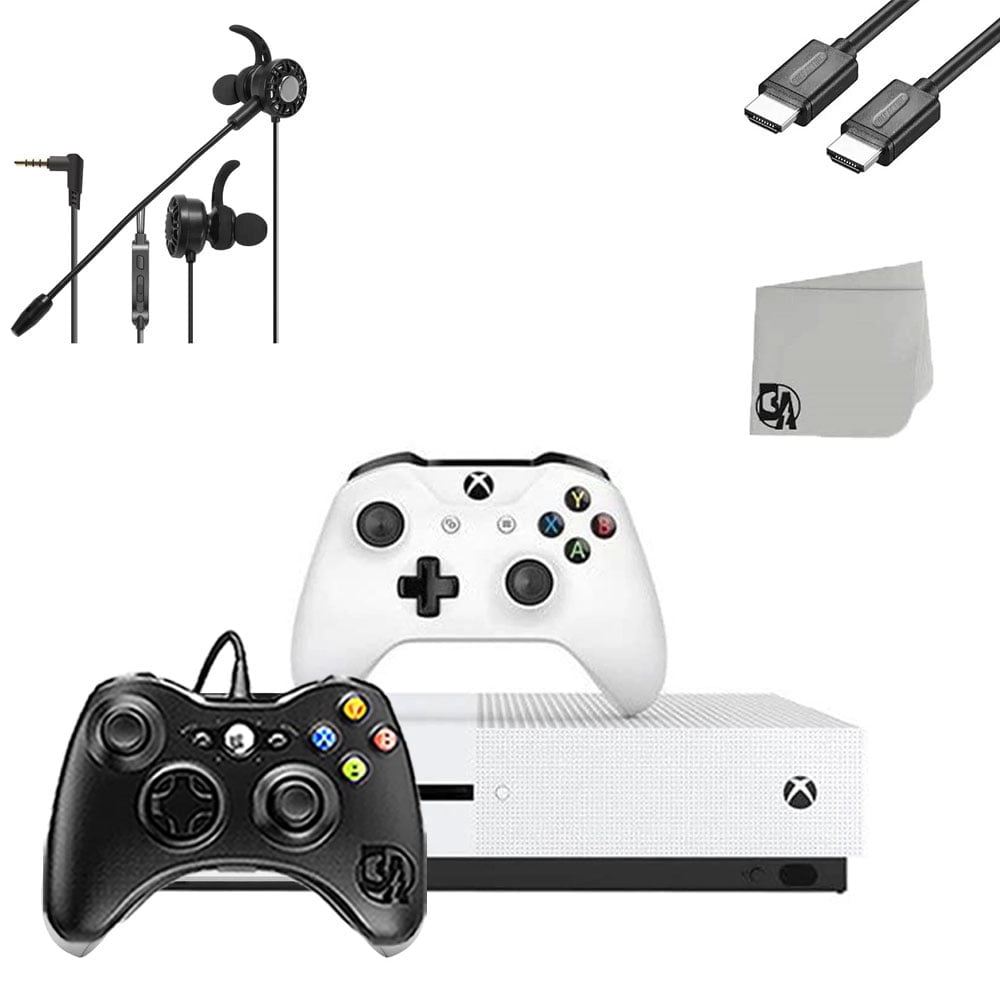 PreOwned Microsoft Xbox One S 500GB White Gaming Console With 2