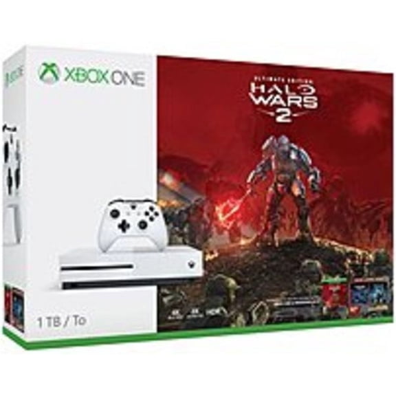 Microsoft Xbox One S 1TB Halo Wars 2 Bundle White 234-00128