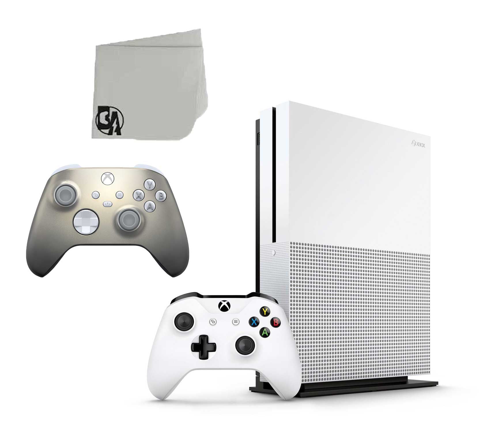 Microsoft Xbox One S White 1TB Gaming Console with Lunar Shift Controller Included BOLT AXTION