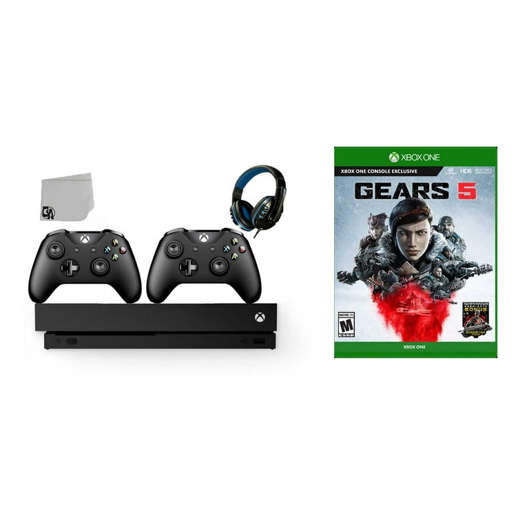 Microsoft Xbox One X 1TB Gaming Console Black with 2 Controller