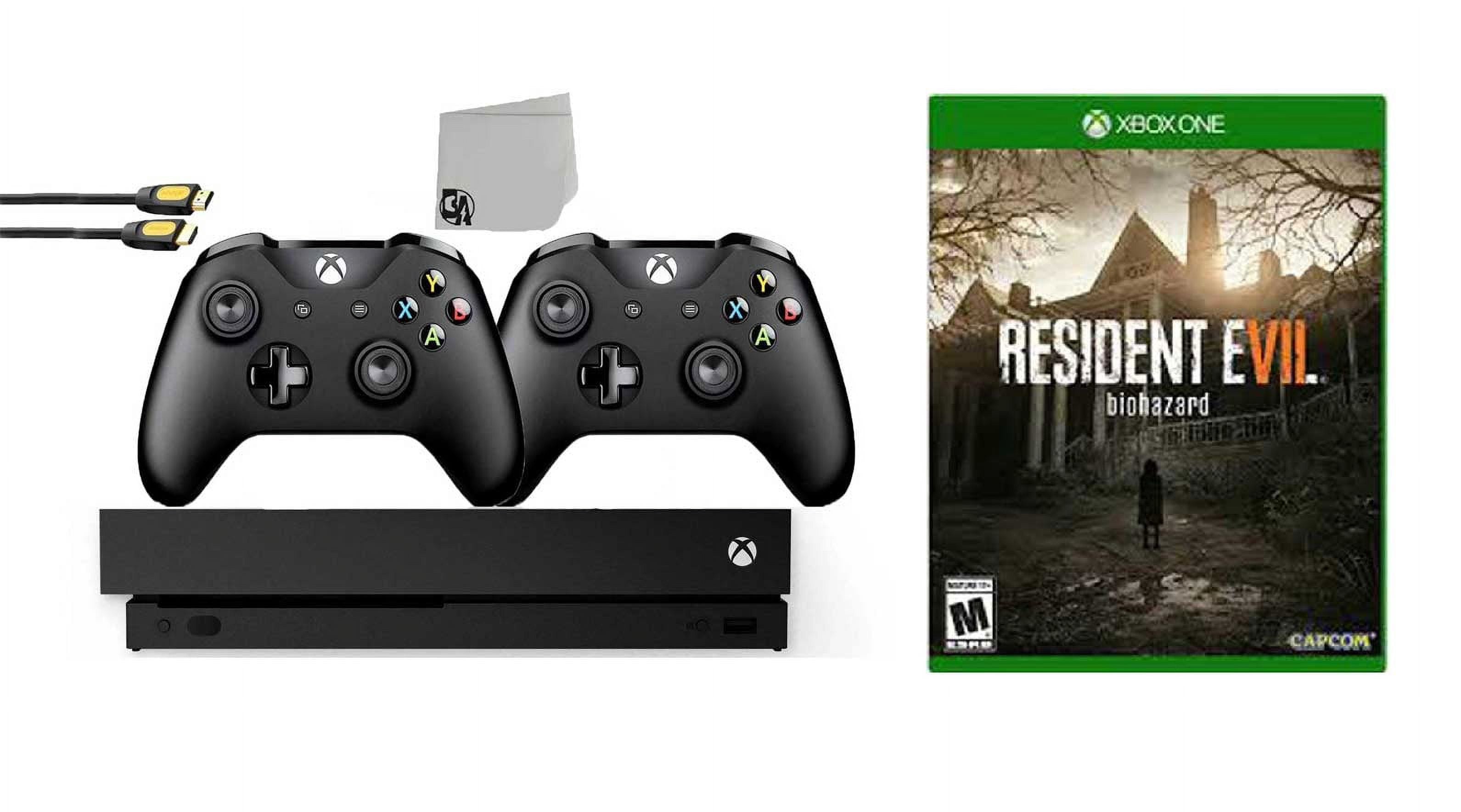 Microsoft Xbox One X 1TB Gaming Console Black with 2 Controller
