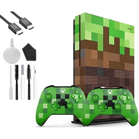 Microsoft Xbox One X 1TB Gaming Console Mincraft with 2 Controller HDMI Cleaning Kit