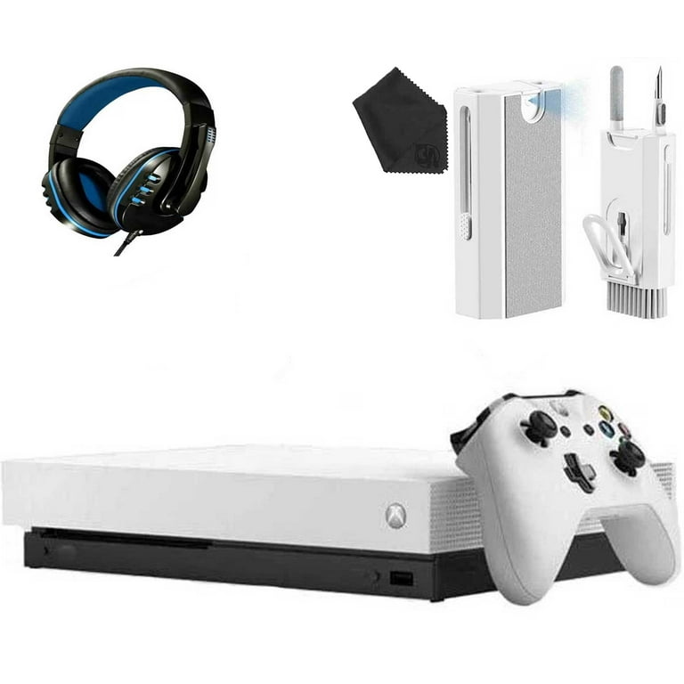 Microsoft Xbox One X 1TB Gaming Console White with Headset