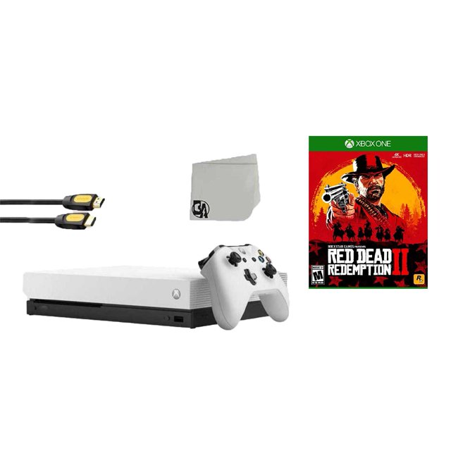 Microsoft Xbox One X 1TB Gaming Console White with Red Dead Redemption
