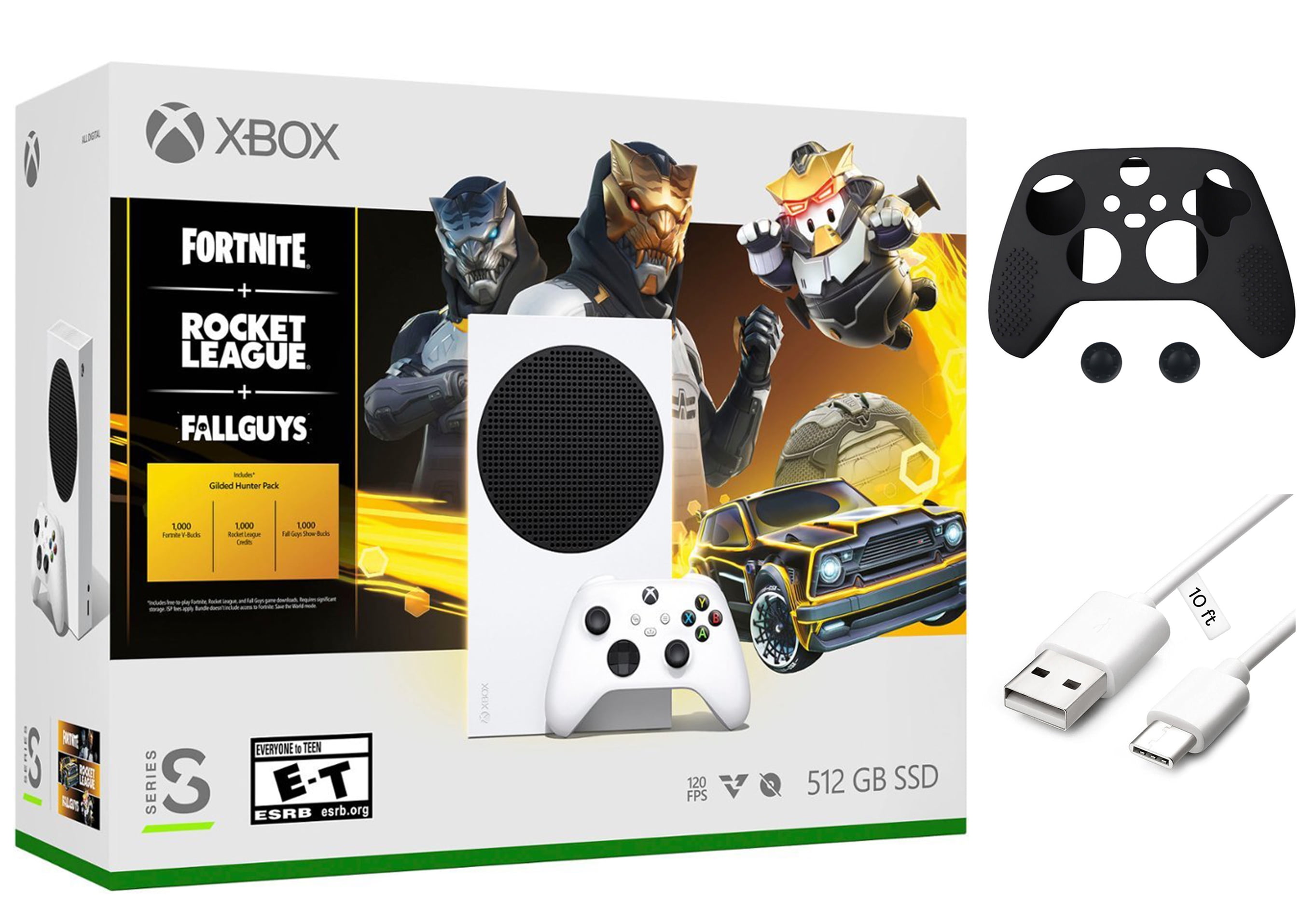 Xbox Series S 512 GB All-Digital (Holiday 2022) + Extra Wireless Controller  (Carbon Black) Bundle