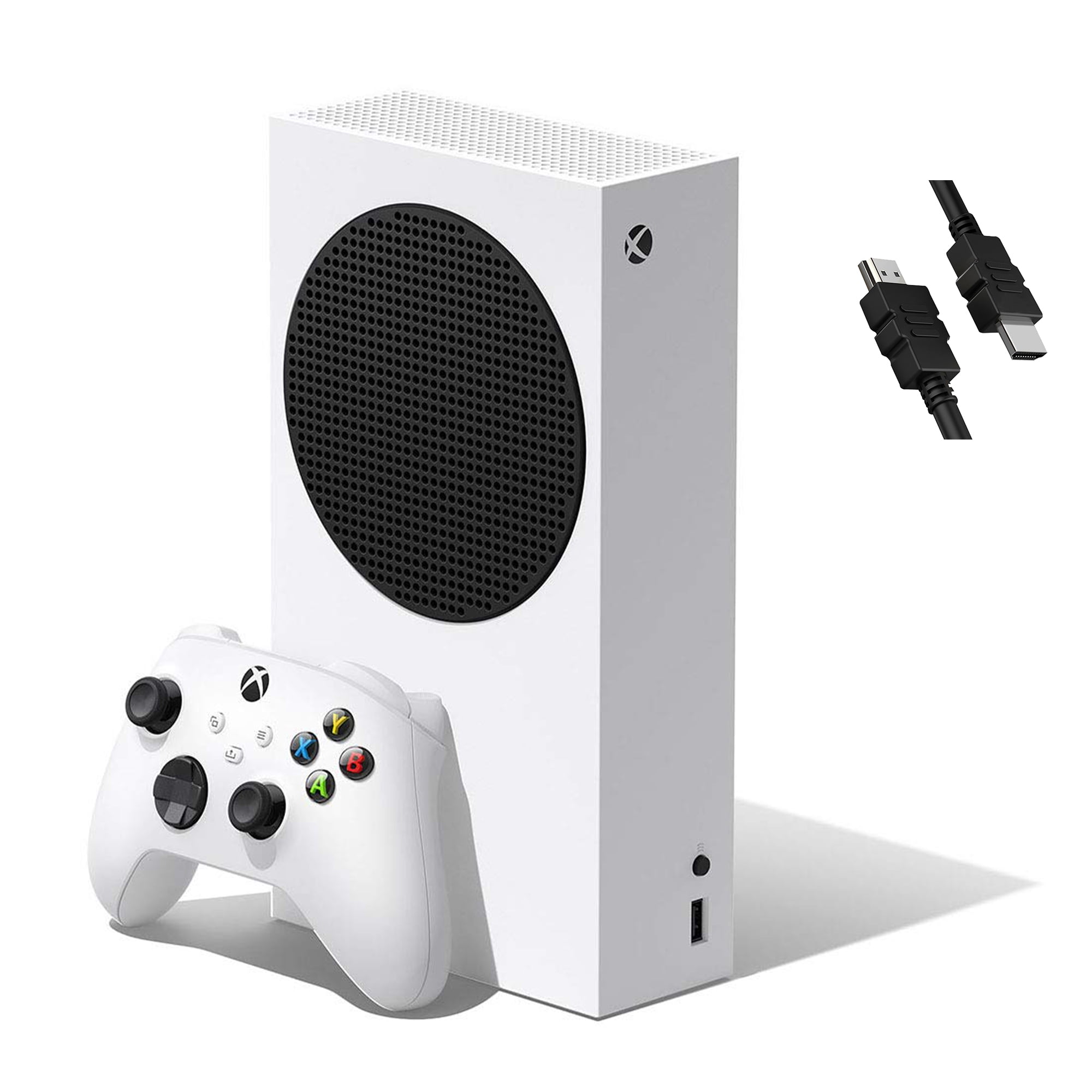 Microsoft Xbox Series S 512GB SSD All-Digital Console (Disc-free Gaming), Wireless Controller, DTS Audio, HDR(High Dynamic Range), Up to 120 FPS, 1440p Gaming Resolution, AMD FreeSync (HDMI Cable)