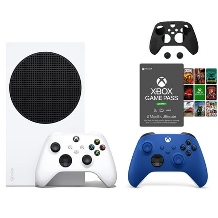 Microsoft Xbox Series S 512GB SSD All-Digital Console, Two Wireless Controllers, Xbox 3 Month Game Pass Ultimate with Mazepoly Accessories