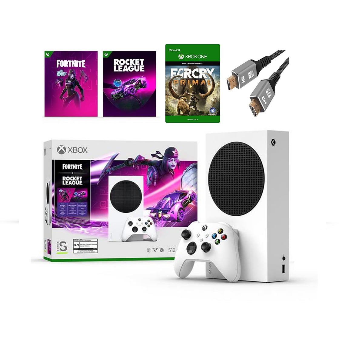 2023 Newest Microsoft Xbox Series X–Gaming Console System- 1TB SSD Black X  Version with Disc Drive Bundle with Far Cry Primal Full Game and NSSDC4  High Speed HDMI Cabel 