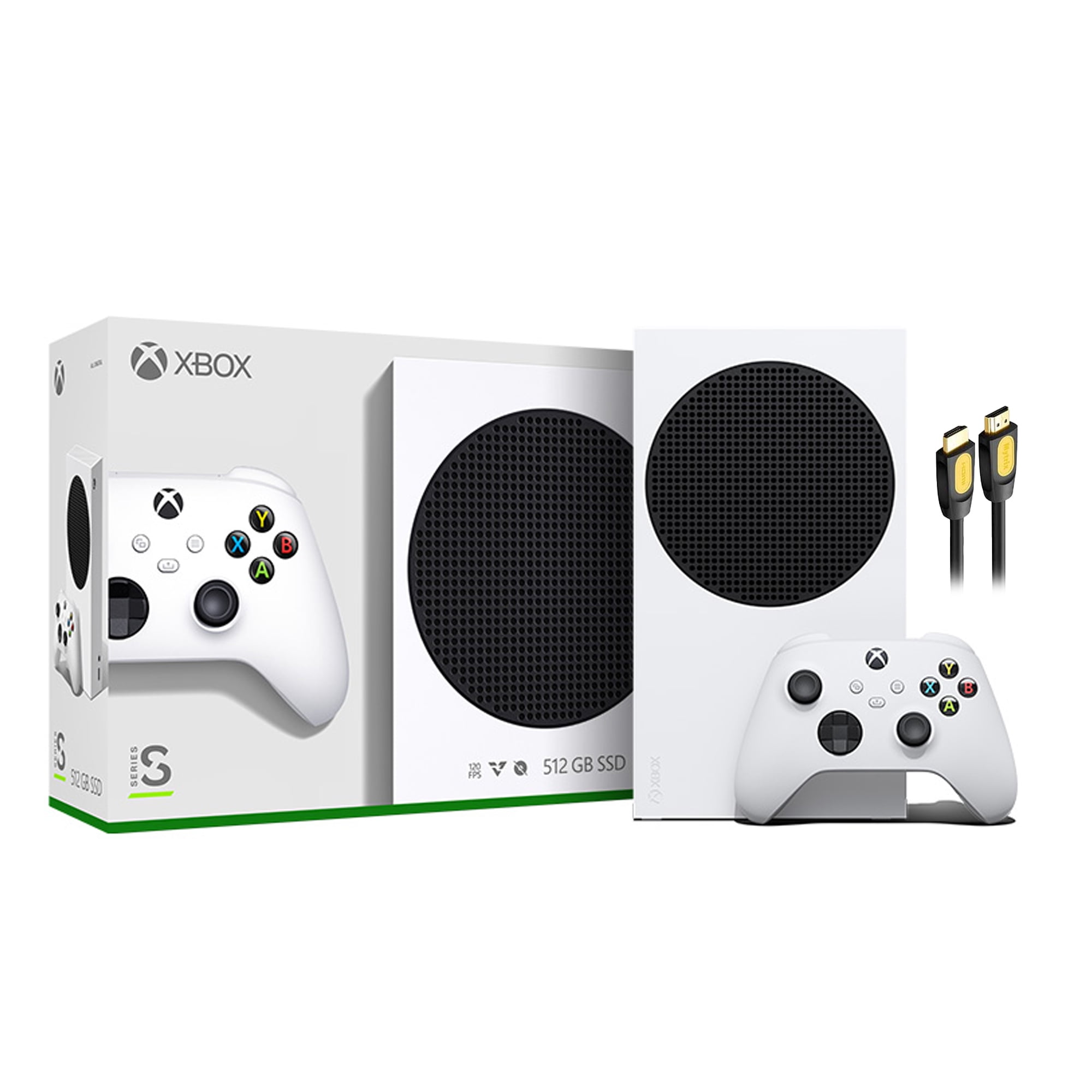 Microsoft Xbox Series S 512GB Game All-Digital Console + 1 Xbox Wireless1  Controller, White - 1440p Gaming Resolution, 4K Streaming Media Playback