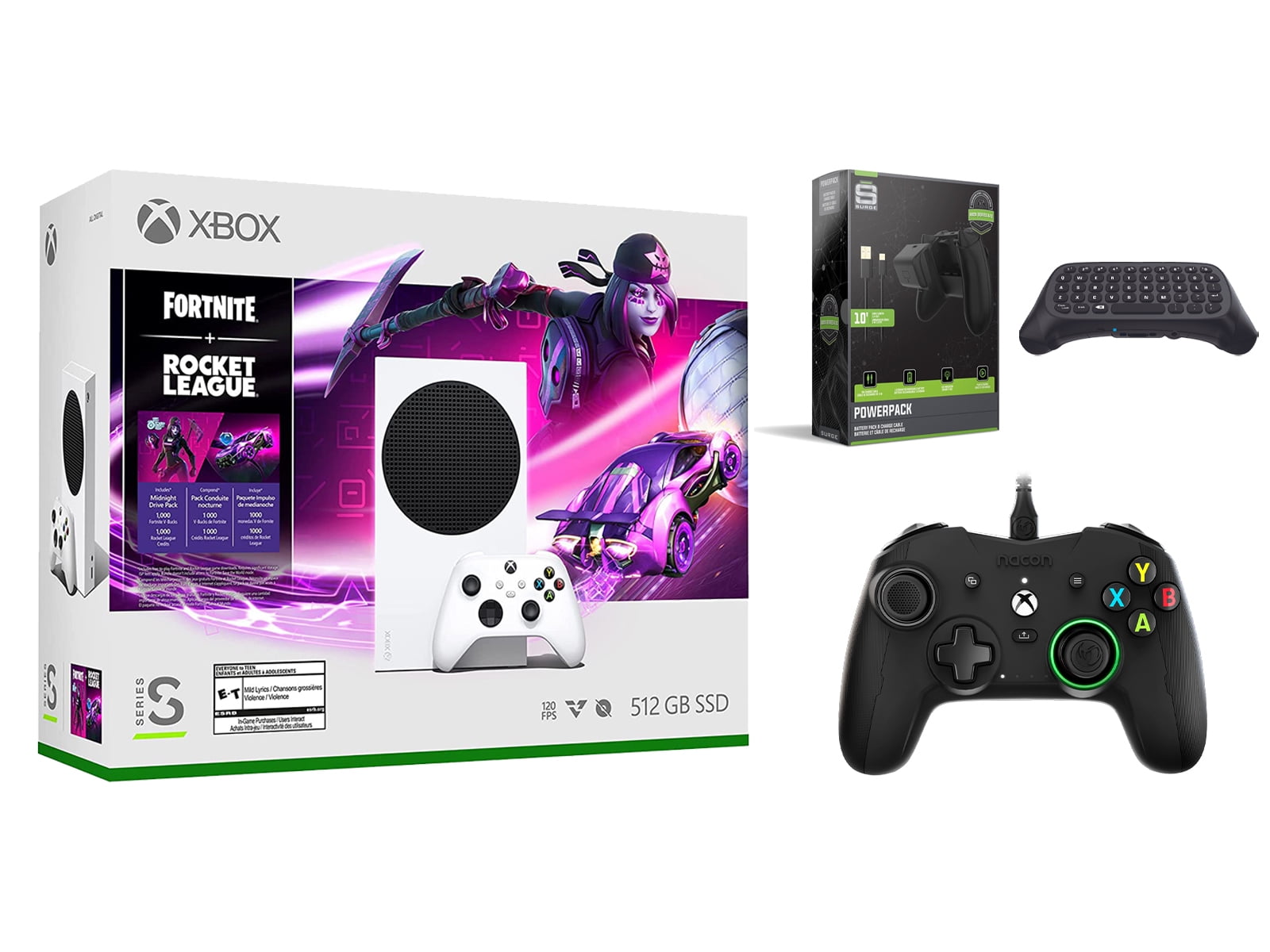 Microsoft Xbox Series S (Fortnite， Rocke Microsoft Xbox Series S Console Fortnite Rocket League with