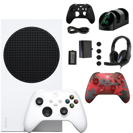Microsoft Xbox Series S Console with Extra Camo Controller Accessories Kit