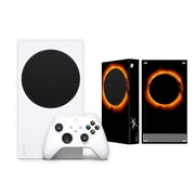 Microsoft Xbox Series S All Digital Gaming Console 512GB Solid State Drive White Xbox Console and Wireless Controller with Mytrix Full Body Skin Sticker - Eclipse