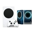 thumbnail image 1 of Microsoft Xbox Series S All Digital Gaming Console 512GB Solid State Drive White Xbox Console and Wireless Controller with Mytrix Full Body Skin Sticker-Eclipse, 1 of 6