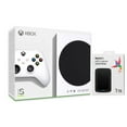 thumbnail image 1 of Microsoft Xbox Series S All Digital Gaming Console 512GB Solid State Drive White Xbox Console and Wireless Controller with Mytrix USB 3.0 1TB External HDD Storage, 1 of 7