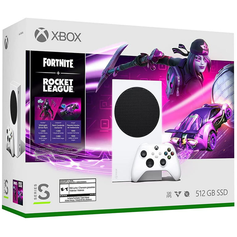 Microsoft Xbox Series S Fortnite & Rocket League Bundle Disc-free Gaming,  White