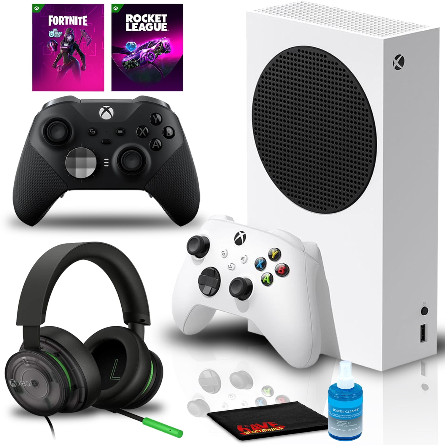 Xbox Series S Fortnite and Rocket League Bundle - Includes Xbox  Wireless Controller - Includes Fortnite & Rocket League Downloads - 10GB  RAM 512GB SSD - Up to 120 frames per