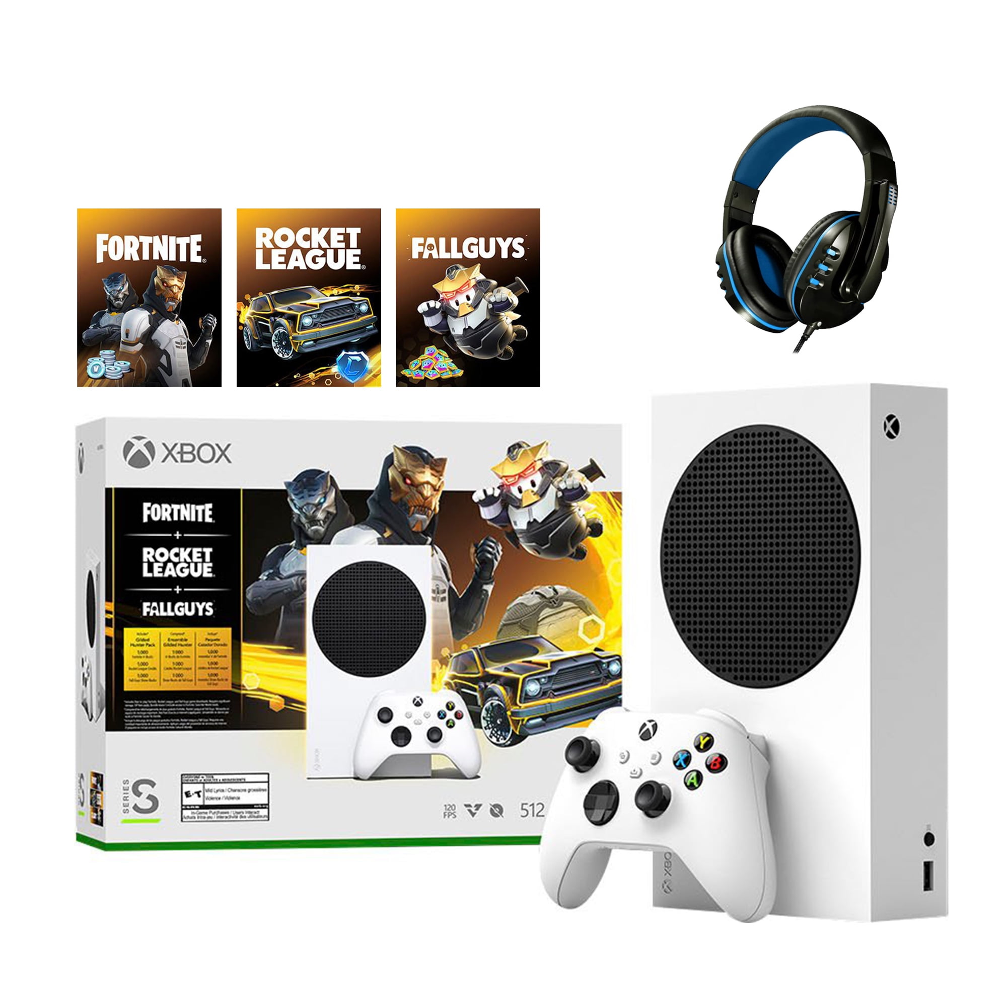 Microsoft Xbox Series S Fortnite & Rocket League Bundle, Xbox 3 Month Game  Pass Ultimate with Mazepoly Accessory