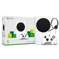 thumbnail image 1 of Microsoft Xbox Series S Holiday Bundle, with Mytrix Chat Headset, 1 of 9