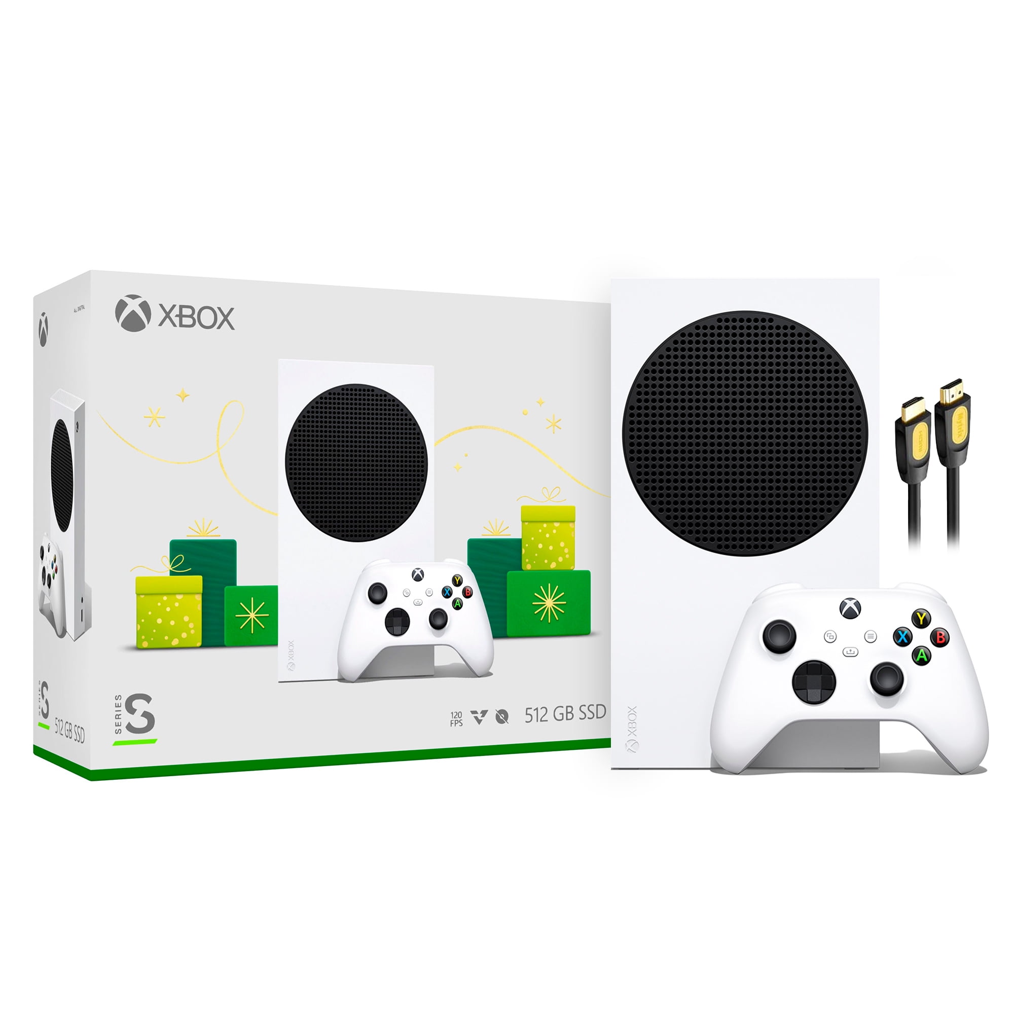 Microsoft Xbox Series S Fortnite & Rocket League Midnight Drive Pack Bundle  with Minecraft Full Game and Mytrix Controller Protective Case 