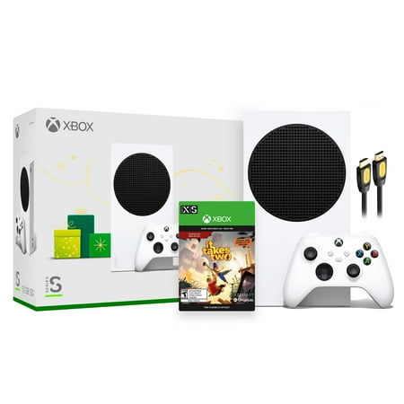 Microsoft Xbox Series S Robot White Console and Wireless Controller Bundle with It Takes Two Full Game and Mytrix High Speed HDMI