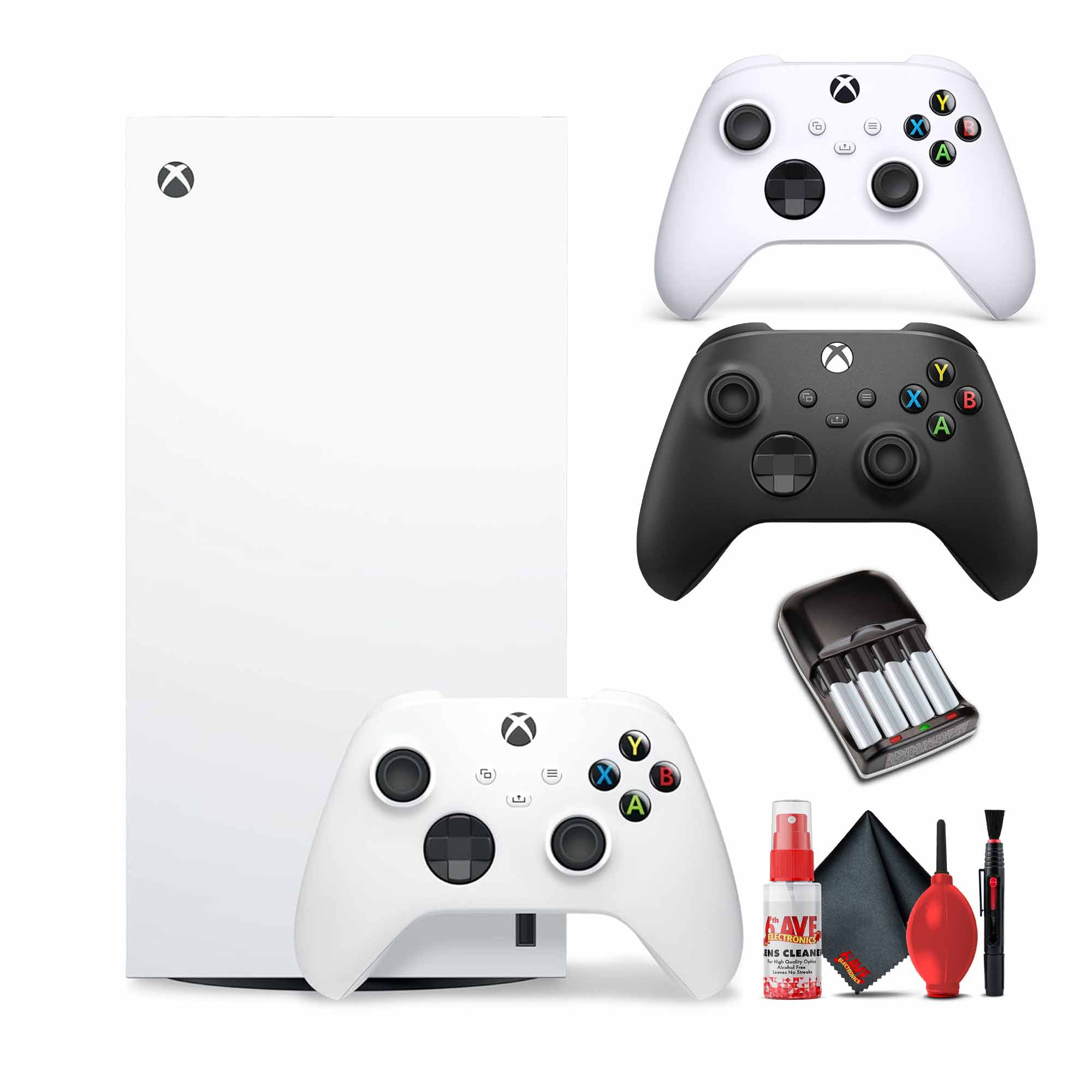 Microsoft Xbox Series X 1 TB Bundle with 2x Extra Controller, Batteries and More