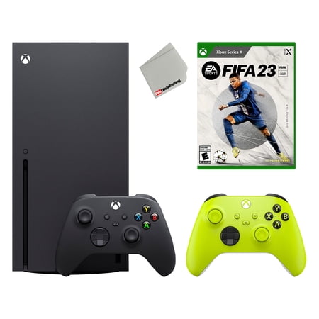 Microsoft Xbox Series X 1TB Console Bundle with FIFA 23 and Extra Electric Volt Controller