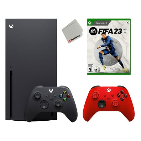 Microsoft Xbox Series X 1TB Console Bundle with FIFA 23 and Extra Pulse Red Controller