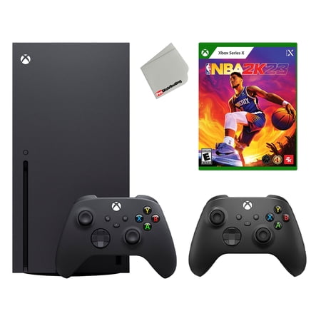 Microsoft Xbox Series X 1TB Console Bundle with NBA 2K23 and Extra Carbon Black Controller