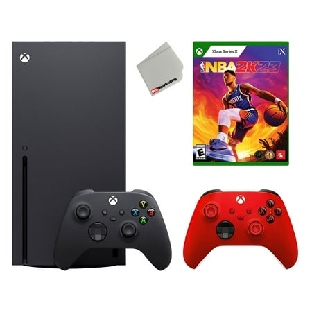 Microsoft Xbox Series X 1TB Console Bundle with NBA 2K23 and Extra Pulse Red Controller
