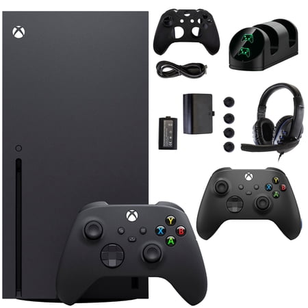 Microsoft Xbox Series X 1TB Console with Extra Black Controller Accessories Kit